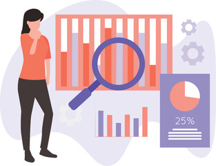 Data Analysis Vector Illustration