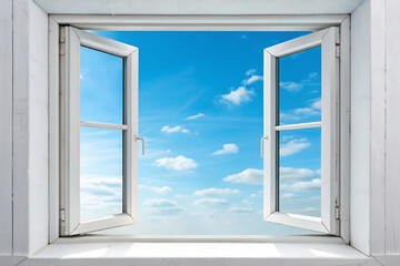 White wooden over summer window background