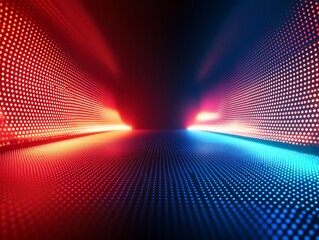 Abstract Red Blue Light Display Background Design