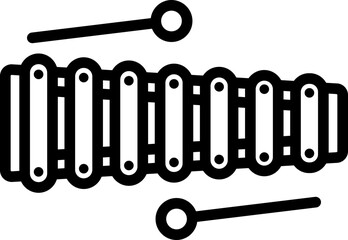 Xylophone Line Icon
