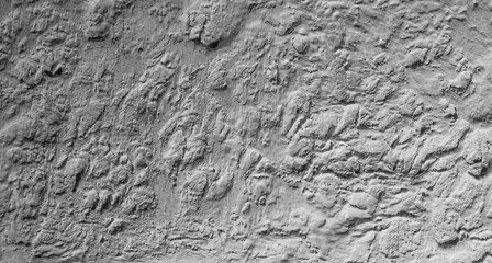 Sliding stone plaster in the image of a lifeless cold desert in the form of abstraction