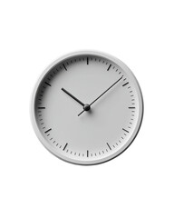 Minimalistic desk clock with white face and simple black hands