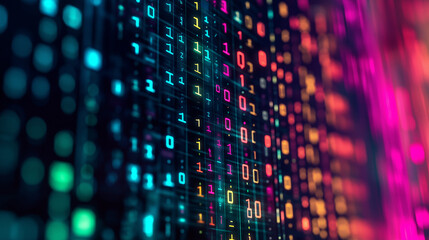 Obraz premium Dinamic interactions in cyberspace.