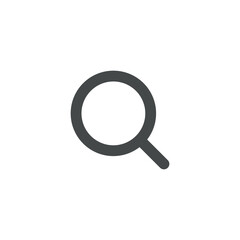 Magnifying glass vector icon, search icon