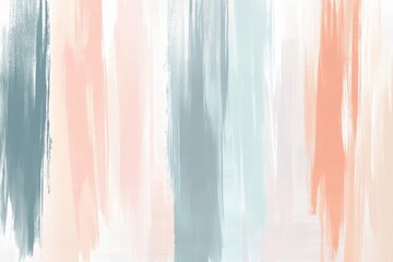Abstract background with pastel-colored paint brush strokes on a white