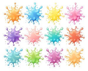 Fototapeta premium splash clipart in same style clip art collection 