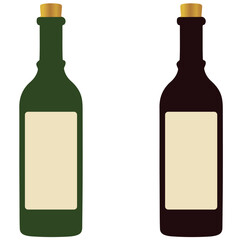 Two wine bottle
