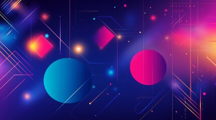 abstract blue and pink background with geometric shapes, abstract background 