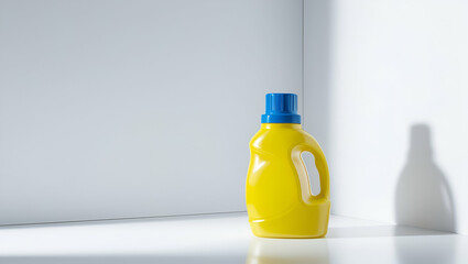 bottles with detergent