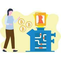Bitcoin Vector illustrations
