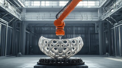 Additive Manufacturing: Robotic 3D Printing of Intricate Lattice Structure