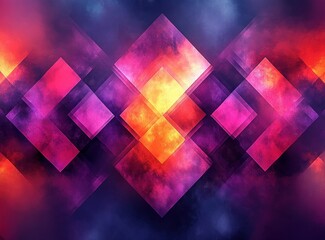 Colorful Cute Diamond Pattern Seamless Background