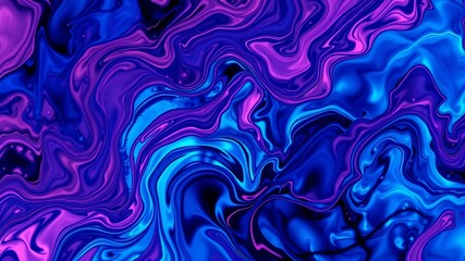Obraz premium Abstract swirling blue and purple liquid marble texture background image, perfect for design projects.