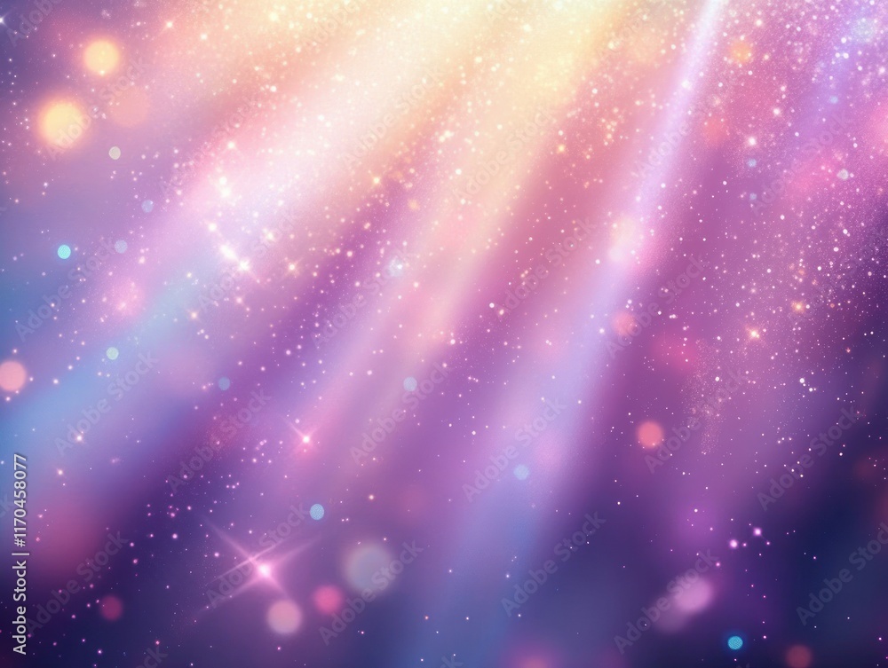 Aufkleber sparkling light background with bokeh effect and pastel colours