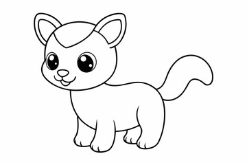 Cute Baby Animal Coloring Book Cover for Kids