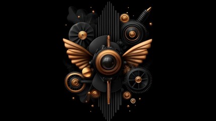 Steampunk Wings: A Golden Gear Symphony
