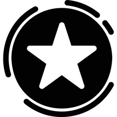 Simple vector icon actor star