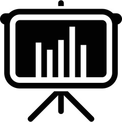 simple vector icon graph