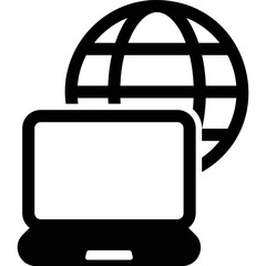Obraz premium simple vector icon laptop