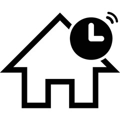 Time management home illustration