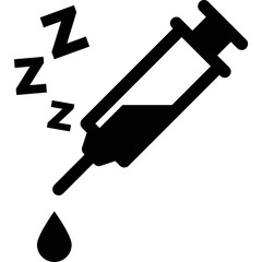 simple vector icon syringe