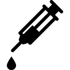 simple vector icon syringe
