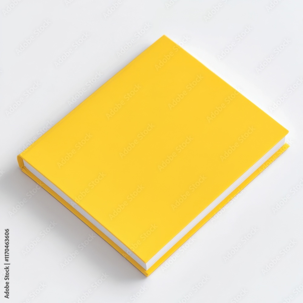 Poster bright yellow notepad with clean tearable sheets perfect for notes, sketches, and reminders on a cri