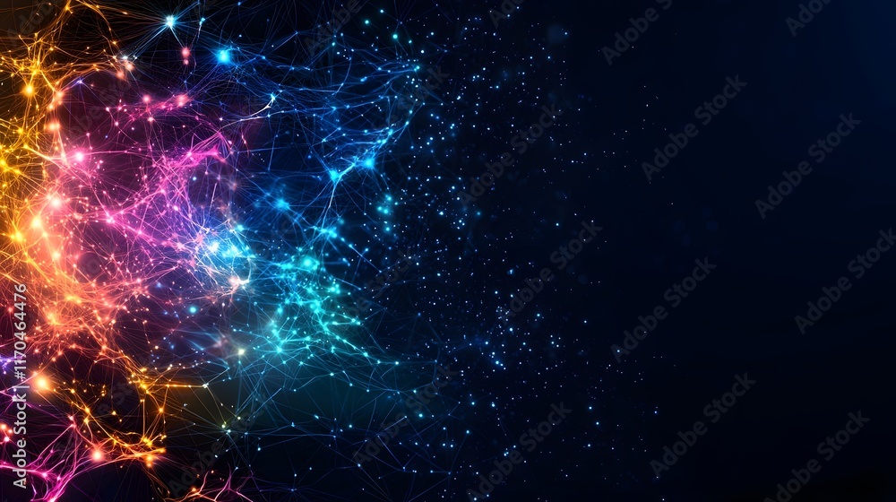 Aufkleber detailed holographic map showcasing the intricate interconnected nodes of a quantum powered cloud ne