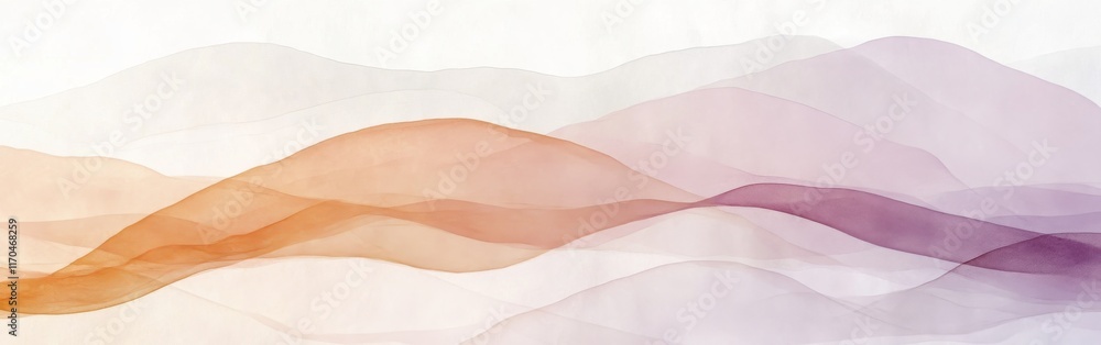 Poster minimalist gradient of soft pencil strokes creates a calming atmosphere in a subtle landscape depict