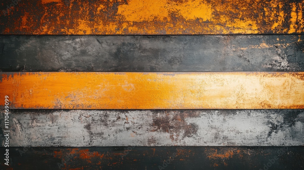 Aufkleber vertical and horizontal bands in warm amber and deep gray create a minimalist aesthetic for modern d