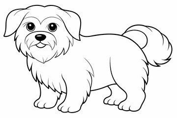 Coloring Page Template with Cute Designs
