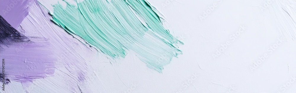 Poster Abstract white composition featuring subtle pencil texture and soft pastel colors creating a tranquil atmosphere