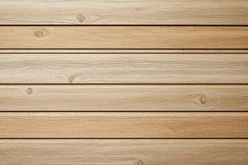 Fototapeta premium Light wooden planks with natural wood grain texture, aligned horizontally on a neutral background. Concept of rustic design and wood patterns. Ai generative