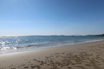 beach in the morning