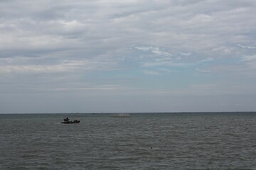 Fototapeta premium fishing boat in the sea