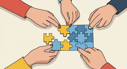 Teamwork in Action. The image can be used to illustrate concepts of teamwork, collaboration, and problem-solving, where multiple individuals contribute to achieving a common goal.