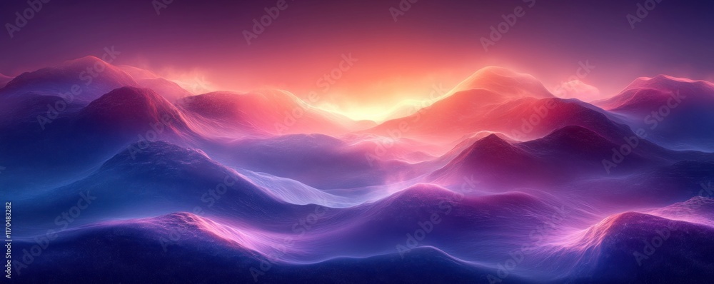 Aufkleber Futuristic Abstract Digital Background for Technology Data Network and AI Applications
