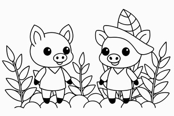 Cute and Adorable Baby Pigs Dressed as Jungle Animals 