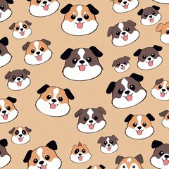 Obraz premium seamless pattern with animals