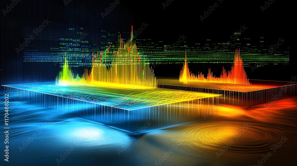 Poster innovative quantum technology revolutionizing market analytics by providing advanced real time 3d da
