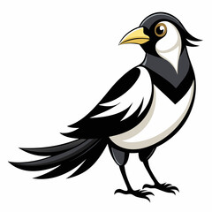 Black and White Bird Illustration Minimalist Printable Design