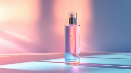 Elegant Perfume Bottle in Soft Light