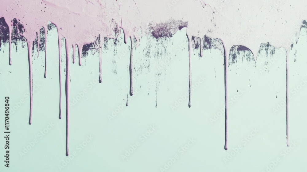 Poster Minimalist composition featuring pencil strokes with soft pastel colors creating an abstract visual effect