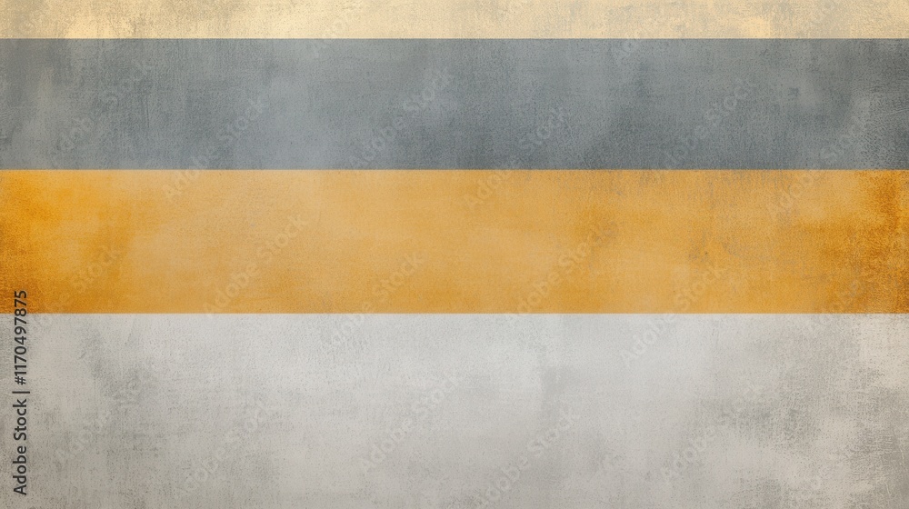 Poster horizontal bands of amber and gray create a minimalist background for design projects
