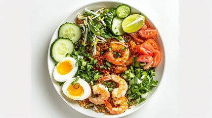 salad with shrimps
