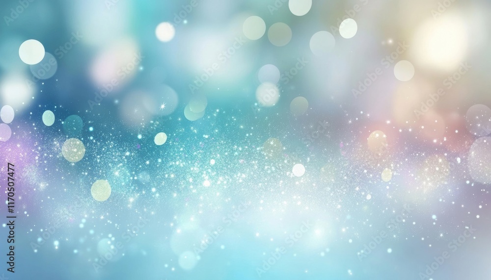 Poster a dreamy bokeh background with soft lights and shimmering effects, perfect for any creative project.