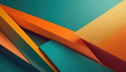 Vibrant K Abstract Wallpaper Featuring Colorful Shapes and Textures with a Teal and Orange Background Perfect for Digital Displays, Creative Projects, and Artistic Inspiration