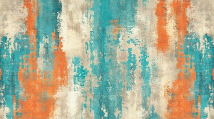 Corroded steel pattern showcasing vibrant patina with hues of blue, orange, and cream in an industrial setting
