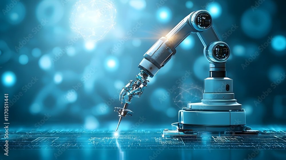 Poster a quantum assisted surgical robot performing a minimally invasive medical procedure with data projec