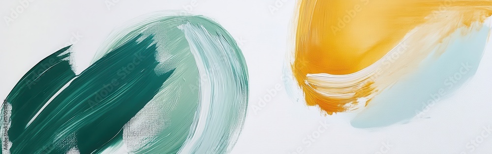 Aufkleber Bold pencil strokes create dynamic oval shapes on a white canvas, showcasing artistic expression and modern design elements